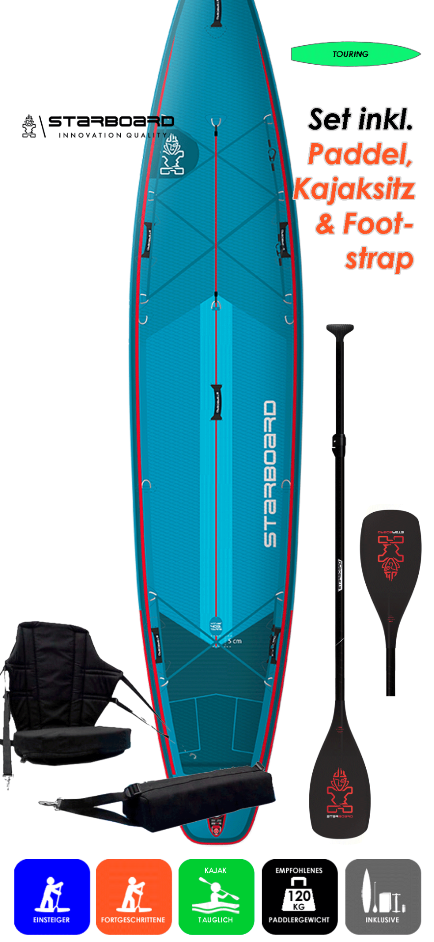 Starboard Touring 14.0x32 mit Kajakset
