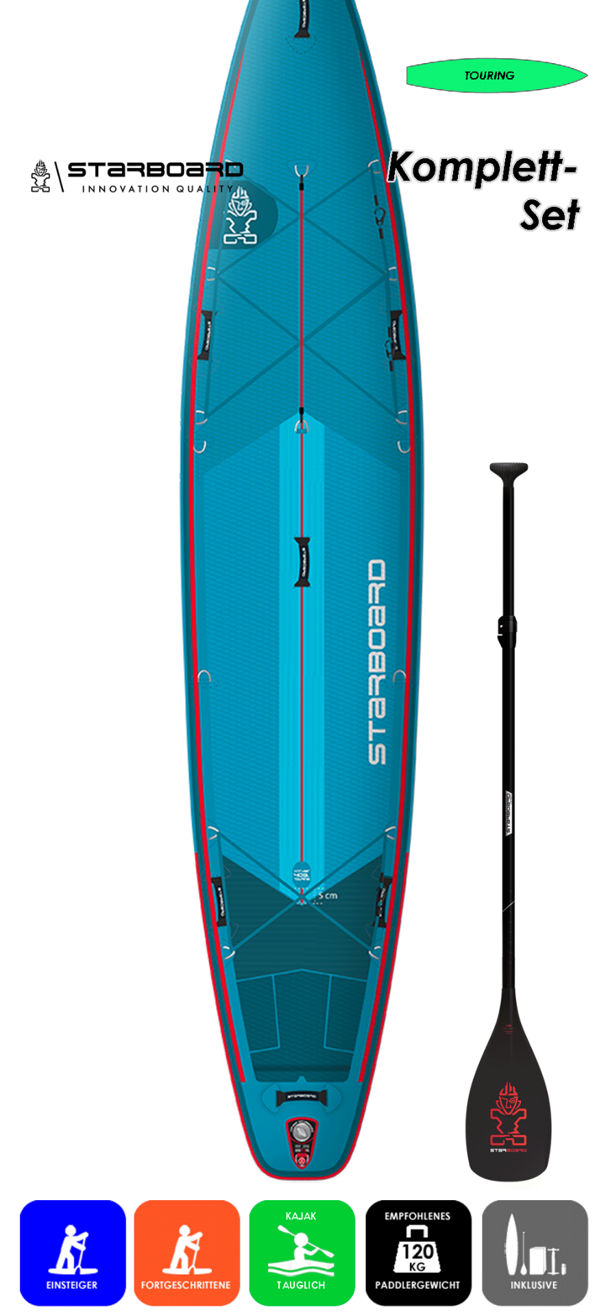 Starboard Touring 14.0x32 mit Tufskin Value Paddel