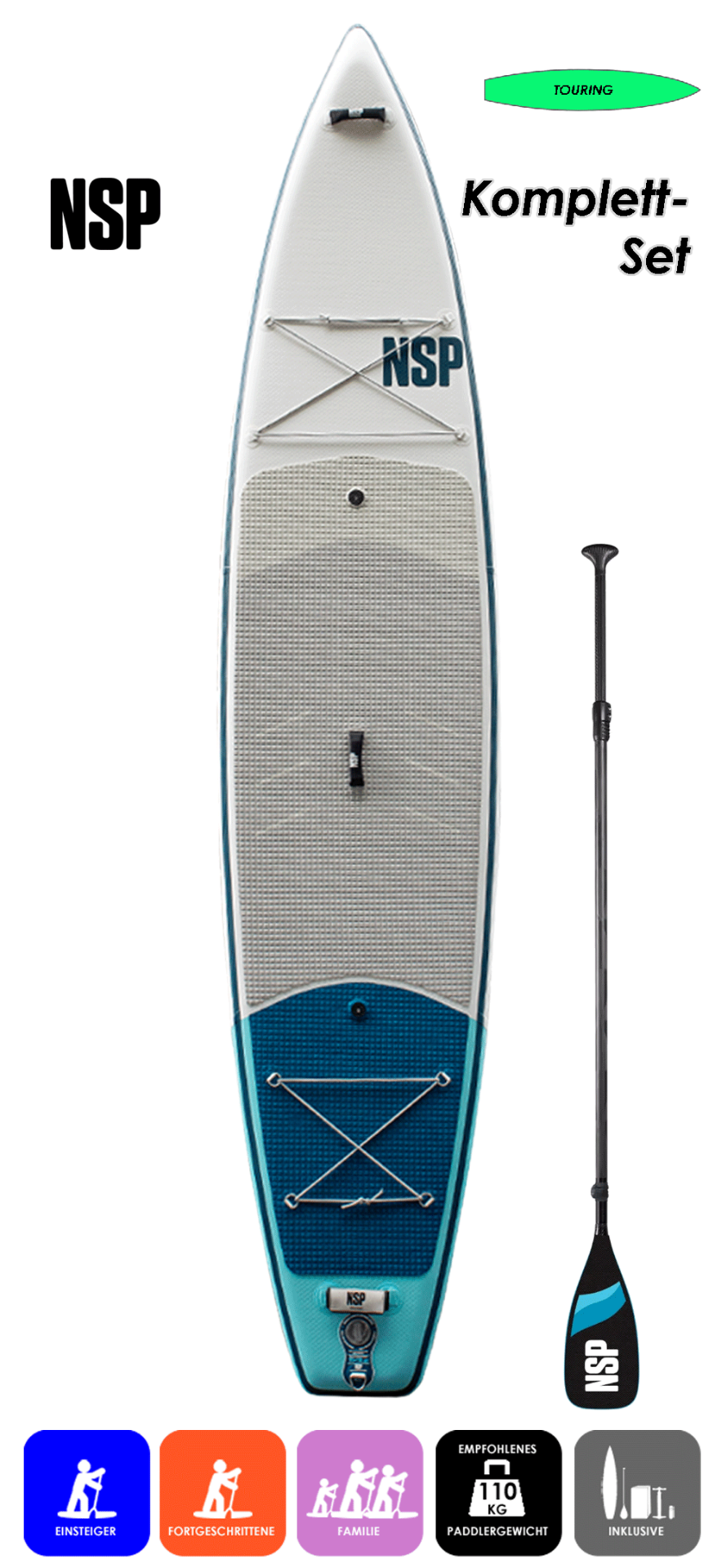 NSP Touring LT 12.6x32 mit Paddel